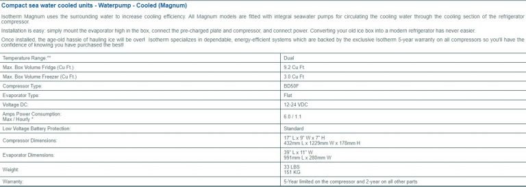 Water Cooled Magnum 2513 (Sea Water) - Flagship Marine