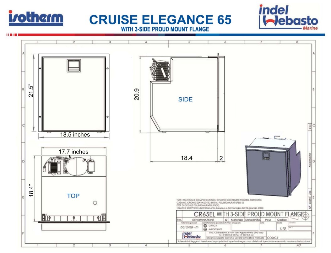 Isotherm Cruise Classic 65 Elegance Silver - Flagship Marine